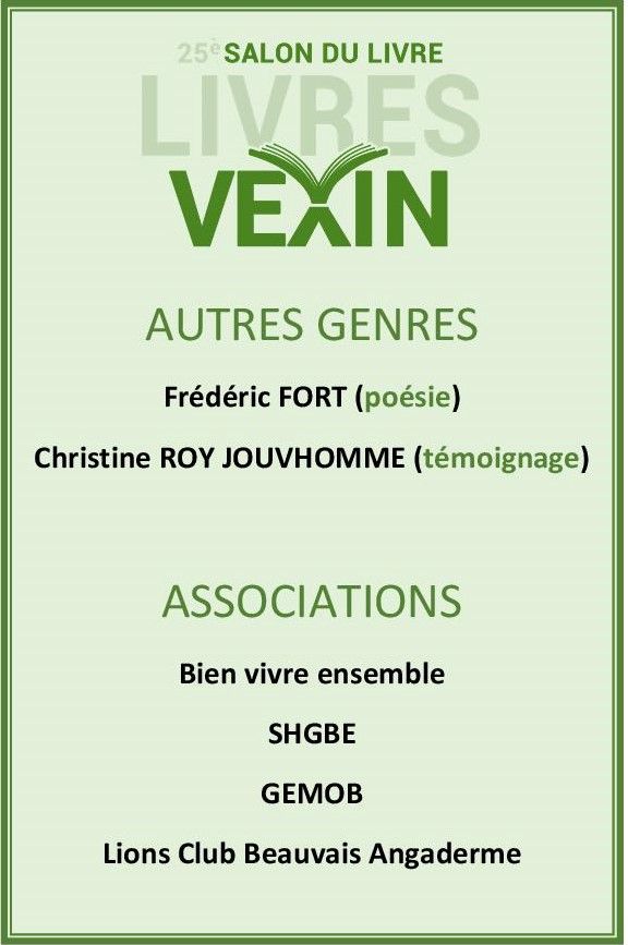 Livres en Vexin 2022 - Assoc
