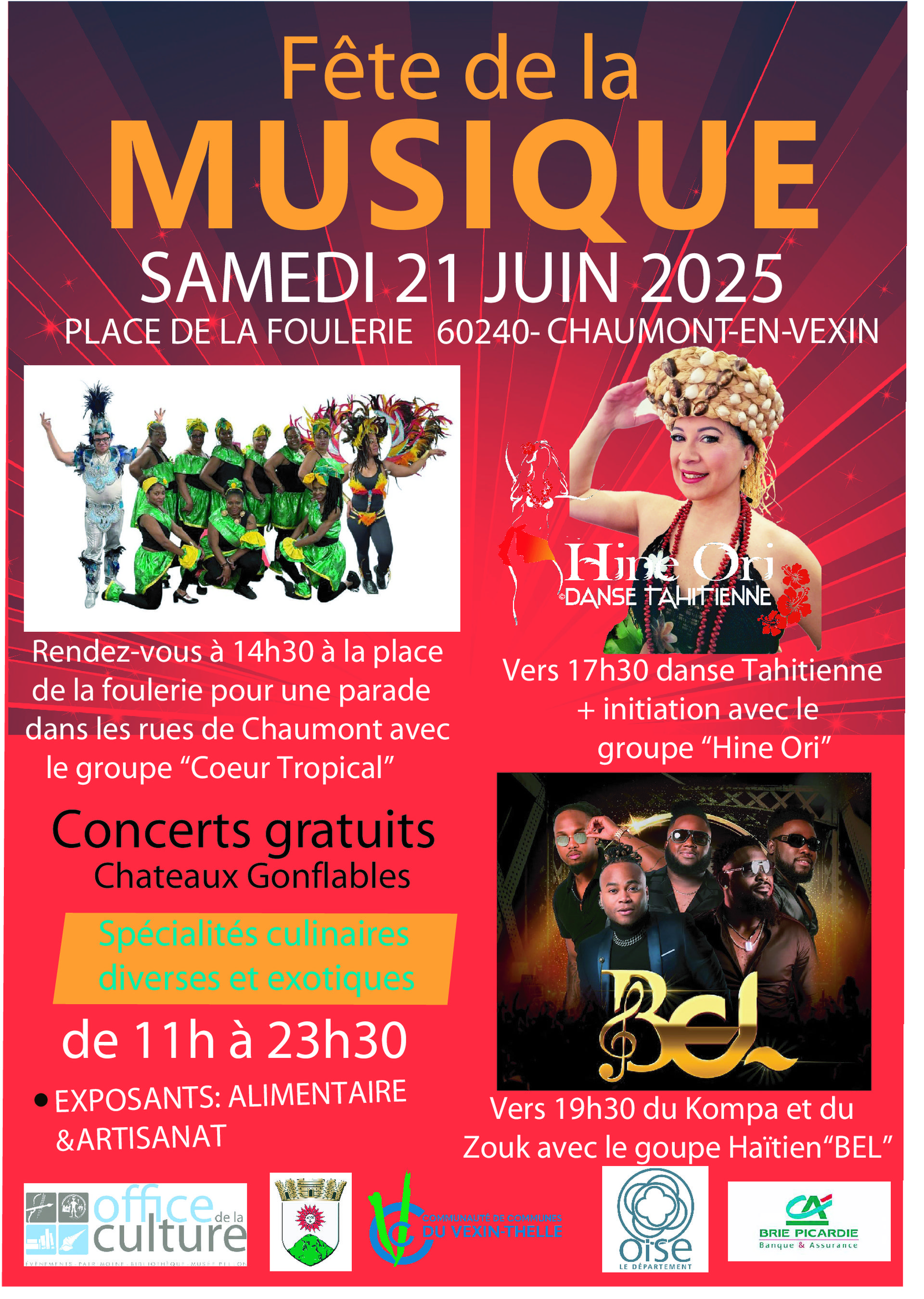 Photo avec les groupes