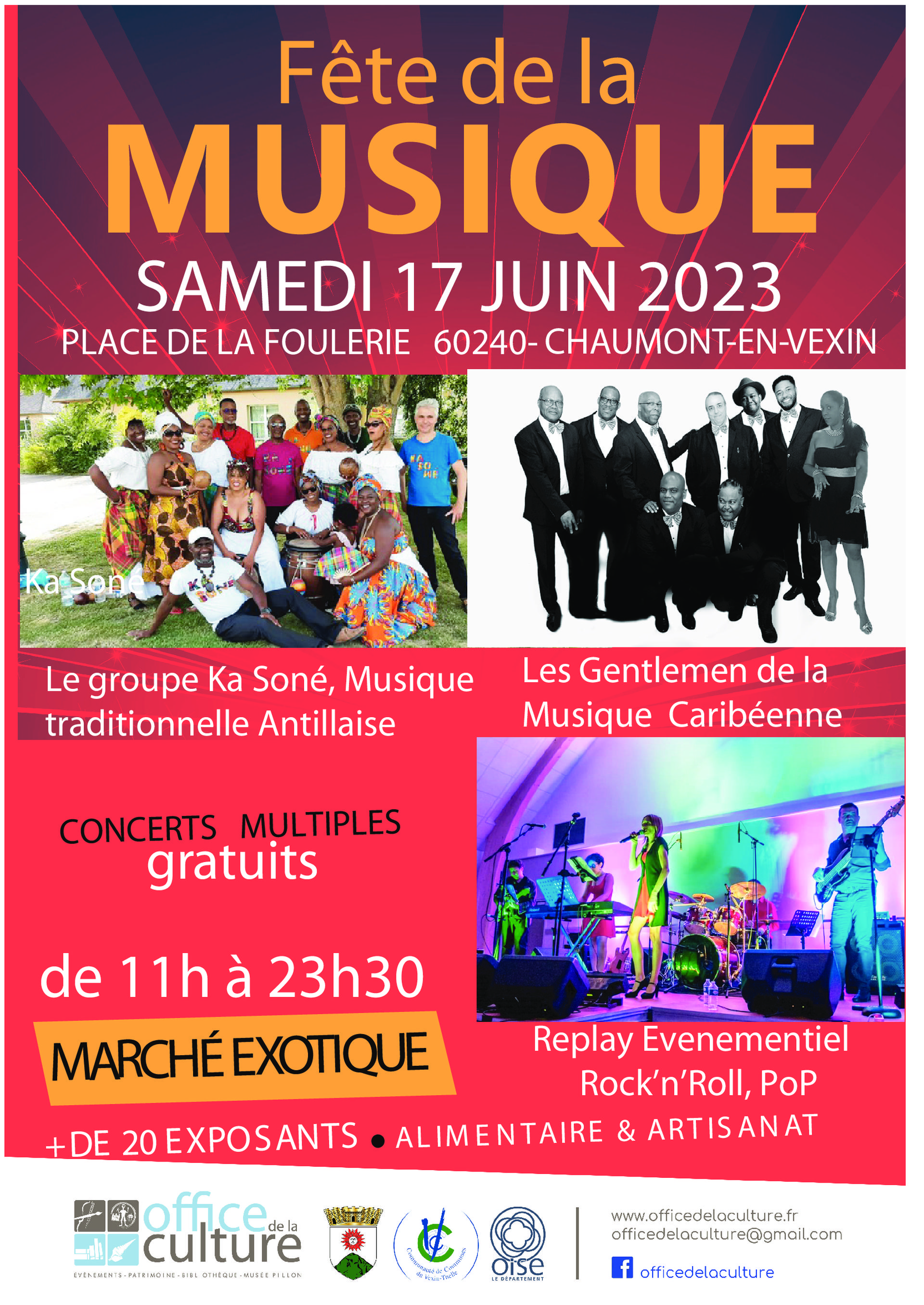 Photo avec les groupes